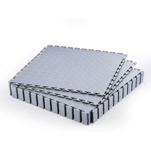 VEVOR Dalles de Garage Emboîtables, Lot de 16, Revêtement de Sol Garage Modulaire 513 x 513 x 5 mm, Tapis Antidérapants PVC pour Garages, Atelier de Réparation, Entrepôt, Local à Outils, Gris Clair - Publicité VEVOR Dalles de Garage Emboîtables, Lot de 16, Revêtement de Sol Garage Modulaire 513 x 513 x 5 mm, Tapis Antidérapants PVC pour Garages, Atelier de Réparation, Entrepôt, Local à Outils, Gris Clair - Publicité