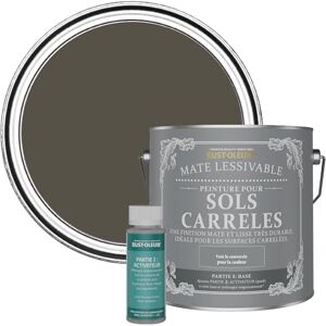 Rust-Oleum Peinture Brune Lessivable pour Sols Carrelés, Finition Mate Brun Terre 2.5L - Publicité Rust-Oleum Peinture Brune Lessivable pour Sols Carrelés, Finition Mate Brun Terre 2.5L - Publicité