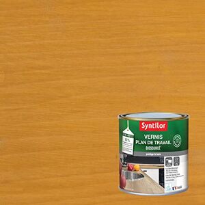 Syntilor Vernis Plan De Travail Biosourcé Chêne Clair Satiné 0,5L - Publicité Syntilor Vernis Plan De Travail Biosourcé Chêne Clair Satiné 0,5L - Publicité