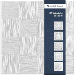 MARBET DESIGN - Piastrelle EPS 50x50 - Blanc - Ceiling Tiles - Publicité MARBET DESIGN - Piastrelle EPS 50x50 - Blanc - Ceiling Tiles - Publicité