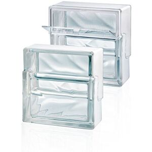 Fuchs Design Pierre d'aération Fuchs au lieu de 1 bloc en verre au format 19 x 19 x 8 cm - Publicité Fuchs Design Pierre d'aération Fuchs au lieu de 1 bloc en verre au format 19 x 19 x 8 cm - Publicité