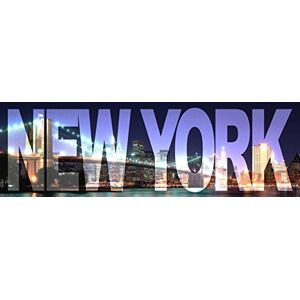 1art1 New York Sticker Mural New York, Big City Night, 1 Partie Poster Papier Peint Autocollant 240x75 cm - Publicité 1art1 New York Sticker Mural New York, Big City Night, 1 Partie Poster Papier Peint Autocollant 240x75 cm - Publicité