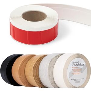 KARAT Plinthe Oslo Bande de seuil Bande de finition Personnalisable et Auto-Adhésif Bande de séparation Adhésive Acrylique Bande de finition des bords Blanc 50x15 mm Longueur 25 m - Publicité KARAT Plinthe Oslo Bande de seuil Bande de finition Personnalisable et Auto-Adhésif Bande de séparation Adhésive Acrylique Bande de finition des bords Blanc 50x15 mm Longueur 25 m - Publicité