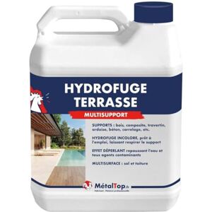 Metaltop Métaltop Hydrofuge Terrasse 20 L Protection anti-humidité pour dalles, carrelage poreux et béton extérieur - Publicité Metaltop Métaltop Hydrofuge Terrasse 20 L Protection anti-humidité pour dalles, carrelage poreux et béton extérieur - Publicité