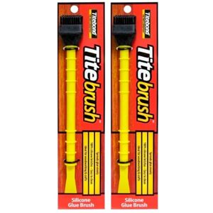 Titebond Titebrush Lot de 2 pinceaux à colle en silicone avec applicateur pour travaux du bois - Publicité Titebond Titebrush Lot de 2 pinceaux à colle en silicone avec applicateur pour travaux du bois - Publicité