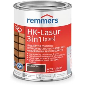 Remmers Aqua Lasure HK 3en1 palissandre, 0,75 litre, Lasure pour bois, Imprégnation + primaire + lasure en un produit, pour les palissades, carports et abris de jardin - Publicité Remmers Aqua Lasure HK 3en1 palissandre, 0,75 litre, Lasure pour bois, Imprégnation + primaire + lasure en un produit, pour les palissades, carports et abris de jardin - Publicité