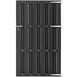 vidaXL Portillon Portail de Jardin Porte de Patio Barrière de Sécurité de Jardin Portail d'Extérieur Entrée Allée WPC 100x180 cm Gris - Publicité vidaXL Portillon Portail de Jardin Porte de Patio Barrière de Sécurité de Jardin Portail d'Extérieur Entrée Allée WPC 100x180 cm Gris - Publicité
