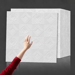 Vibeo Carrelage Adhesif Mural Dalles de Faux-Plafond en Mousse 3D à Coller, Crédence Autocollante de 1 mm D'épaisseur, 70X70 cm Panneaux Muraux à Coller pour la Murale(Style F,100 pcs) - Publicité Vibeo Carrelage Adhesif Mural Dalles de Faux-Plafond en Mousse 3D à Coller, Crédence Autocollante de 1 mm D'épaisseur, 70X70 cm Panneaux Muraux à Coller pour la Murale(Style F,100 pcs) - Publicité