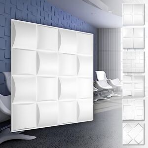 HEXIM HD008 PVC blanc 50x50cm Panneaux muraux - Publicité HEXIM HD008 PVC blanc 50x50cm Panneaux muraux - Publicité