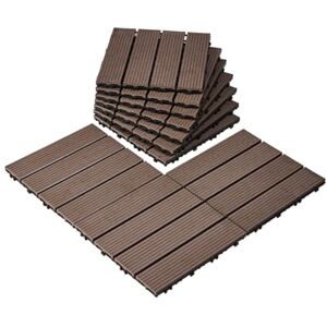 VEVOR Dalles de Terrasse Emboîtables, Lot de 27, Revêtement de Sol Plastique Bois WPC Imperméable, 300x300 mm, 25083 c㎡, Utilisation par Tous les Temps, pour Porche, Piscine, Balcon, Arrière-cour - Publicité VEVOR Dalles de Terrasse Emboîtables, Lot de 27, Revêtement de Sol Plastique Bois WPC Imperméable, 300x300 mm, 25083 c㎡, Utilisation par Tous les Temps, pour Porche, Piscine, Balcon, Arrière-cour - Publicité