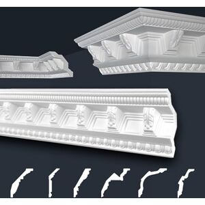 MARBET DESIGN - B-22 - 96x98 mm - Blanc - Moulure décorative en stuc - Publicité MARBET DESIGN - B-22 - 96x98 mm - Blanc - Moulure décorative en stuc - Publicité