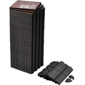 VEVOR Revêtement de Sol emboîtable, 315 x 315 mm, Dalles de Sol polyvalentes emboîtables, 52 pcs, Dalles de Piste de Danse Portable avec Base coussinée, Grain de Bois de chêne, Marron, 4,8 m²/boîte - Publicité VEVOR Revêtement de Sol emboîtable, 315 x 315 mm, Dalles de Sol polyvalentes emboîtables, 52 pcs, Dalles de Piste de Danse Portable avec Base coussinée, Grain de Bois de chêne, Marron, 4,8 m²/boîte - Publicité