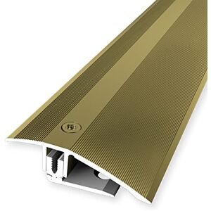 PROVISTON Profilé de rattrapage flexible parquet 51 x 7-23 x 1000 mm Or Compensation de la hauteur 7-23 mm Barre de seuil alu 1 pièce - Publicité PROVISTON Profilé de rattrapage flexible parquet 51 x 7-23 x 1000 mm Or Compensation de la hauteur 7-23 mm Barre de seuil alu 1 pièce - Publicité