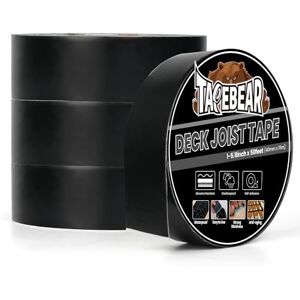 TAPEBEAR Ruban Butyle Ruban Adhésif Super Étanche Bande 40mm×15m, Ruban de revêtement de construction Ruban Butyle Toit Ruban De Réparation pour Terrasses en Bois Coutures, Lot de 4 - Publicité TAPEBEAR Ruban Butyle Ruban Adhésif Super Étanche Bande 40mm×15m, Ruban de revêtement de construction Ruban Butyle Toit Ruban De Réparation pour Terrasses en Bois Coutures, Lot de 4 - Publicité