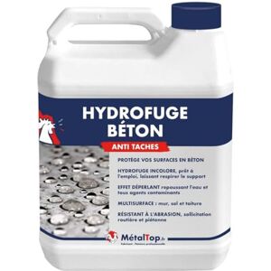 Metaltop Métaltop Hydrofuge Beton 1 L Pour une protection anti-humidité pour dalle, mur, terrasse et fondation - Publicité Metaltop Métaltop Hydrofuge Beton 1 L Pour une protection anti-humidité pour dalle, mur, terrasse et fondation - Publicité