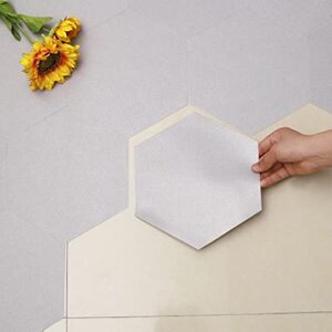 Hode Lot de 10 dalles de sol en PVC autocollantes en vinyle Carrelage adhésif Gris clair Hexagonal 11 cm Étanche 0,3 m² - Publicité Hode Lot de 10 dalles de sol en PVC autocollantes en vinyle Carrelage adhésif Gris clair Hexagonal 11 cm Étanche 0,3 m² - Publicité