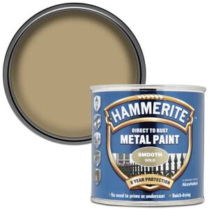 Hammerite Direct to Rust Metal Paint - Gold - 250ml - Paint - Publicité Hammerite Direct to Rust Metal Paint - Gold - 250ml - Paint - Publicité