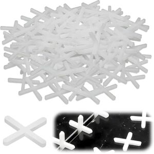 Soomuct 500PCS Croisillon Carrelage, Croisillon Autonivelant 2mm, pour Carreaux Muraux et de Sol, Pose de Carreaux, Pavage, Dalles de Pavage de Jardin, Nivellement (Blanc) - Publicité Soomuct 500PCS Croisillon Carrelage, Croisillon Autonivelant 2mm, pour Carreaux Muraux et de Sol, Pose de Carreaux, Pavage, Dalles de Pavage de Jardin, Nivellement (Blanc) - Publicité