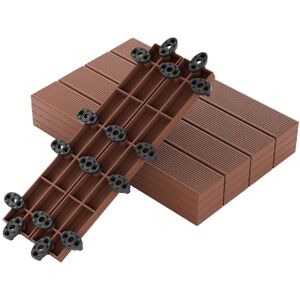 GUMI WPC Dalles de Terrasse Lames pour Balcon Dalles Clipsables 50 x 8 cm – Système Clipsable Composite pour Balcon et Terrasse Marron Châtaigne 0,67 m² - Publicité GUMI WPC Dalles de Terrasse Lames pour Balcon Dalles Clipsables 50 x 8 cm – Système Clipsable Composite pour Balcon et Terrasse Marron Châtaigne 0,67 m² - Publicité