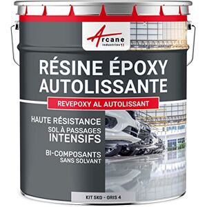 ARCANE INDUSTRIES Résine epoxy, autolissante, peinture pour sol : déco, intérieure, atelier, effet miroir 5 kg Telegris 4 RAL 7047 - Publicité ARCANE INDUSTRIES Résine epoxy, autolissante, peinture pour sol : déco, intérieure, atelier, effet miroir 5 kg Telegris 4 RAL 7047 - Publicité