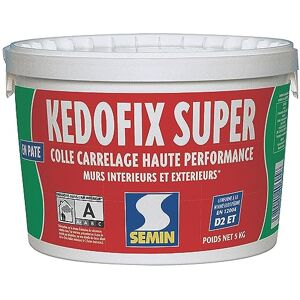 Semin Colle pour Carrelage Haute Performance Kedofix , Prêt à l'emploi, Intérieur/extérieur, seau de 5 kg - Publicité Semin Colle pour Carrelage Haute Performance Kedofix , Prêt à l'emploi, Intérieur/extérieur, seau de 5 kg - Publicité