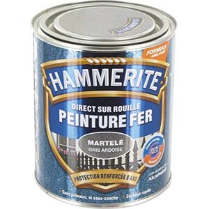 JULIEN Hammerite fer martelé 0.75l gris ardoise - Publicité JULIEN Hammerite fer martelé 0.75l gris ardoise - Publicité