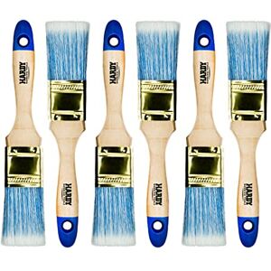 HARDY WORKING TOOLS – Lot de 6 Pinceaux Plats 35 mm Série 42, Pinceau pour Lasure sur Bois et Vernis Métal Poils Synthétiques Clairs de Haute Qualité - Publicité HARDY WORKING TOOLS – Lot de 6 Pinceaux Plats 35 mm Série 42, Pinceau pour Lasure sur Bois et Vernis Métal Poils Synthétiques Clairs de Haute Qualité - Publicité