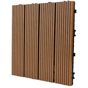 XUANYU Lot de 11 Caillebotis Exterieur Dalles de Jardin 30×30 cm Composite Bois-plastique Revêtement de Sol Extérieur (11 Tuiles #1) - Publicité XUANYU Lot de 11 Caillebotis Exterieur Dalles de Jardin 30×30 cm Composite Bois-plastique Revêtement de Sol Extérieur (11 Tuiles #1) - Publicité