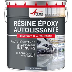 ARCANE INDUSTRIES Résine epoxy, autolissante, Peinture pour Sol : déco, intérieure, Atelier, Effet Miroir 5 kg Telegris 2 RAL 7046 - Publicité ARCANE INDUSTRIES Résine epoxy, autolissante, Peinture pour Sol : déco, intérieure, Atelier, Effet Miroir 5 kg Telegris 2 RAL 7046 - Publicité