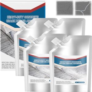 JASUBAI Adhésif de réparation de fissures de béton robuste, remplisseur de fissures de ciment pour dalles, murs et joints de dilatation, scellant de patch de béton, imperméable à séchage rapide (4 pièce) - Publicité JASUBAI Adhésif de réparation de fissures de béton robuste, remplisseur de fissures de ciment pour dalles, murs et joints de dilatation, scellant de patch de béton, imperméable à séchage rapide (4 pièce) - Publicité