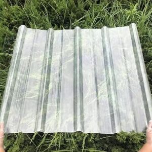 Geovne Panneaux de Toiture en FRP de 1,2mm,Plaque Ondulées Muette,Feuille de Toit Transparente,Plaques de Toiture Isolant,Tôle de Toit Imperméable,pour Remplacement de Serre (0.9x1.1m/35x43in,3 Pcs) - Publicité Geovne Panneaux de Toiture en FRP de 1,2mm,Plaque Ondulées Muette,Feuille de Toit Transparente,Plaques de Toiture Isolant,Tôle de Toit Imperméable,pour Remplacement de Serre (0.9x1.1m/35x43in,3 Pcs) - Publicité