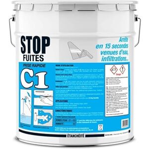 PRO COM Enduit d'étanchéité, prise rapide, colmatage, anti-infiltrations, murs, maçonnerie, sous-sols, bassins C1 stop fuites PROCOM 25 Kg - Publicité PRO COM Enduit d'étanchéité, prise rapide, colmatage, anti-infiltrations, murs, maçonnerie, sous-sols, bassins C1 stop fuites PROCOM 25 Kg - Publicité