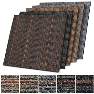 casa pura Dalles de Moquette Aiguilletée en Velours Bouclé Propriétés Acoustiques, Antistatiques, Compatible avec le chauffage par le sol Modèle Berlin, K3 Marron Foncé, 24 Pièces de 50x50 cm, 6m² - Publicité casa pura Dalles de Moquette Aiguilletée en Velours Bouclé Propriétés Acoustiques, Antistatiques, Compatible avec le chauffage par le sol Modèle Berlin, K3 Marron Foncé, 24 Pièces de 50x50 cm, 6m² - Publicité