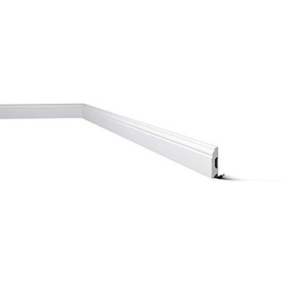 NMC Wallstyl Plinthe - 17 moulures, 34m, blanc - Plinthe - Publicité NMC Wallstyl Plinthe - 17 moulures, 34m, blanc - Plinthe - Publicité