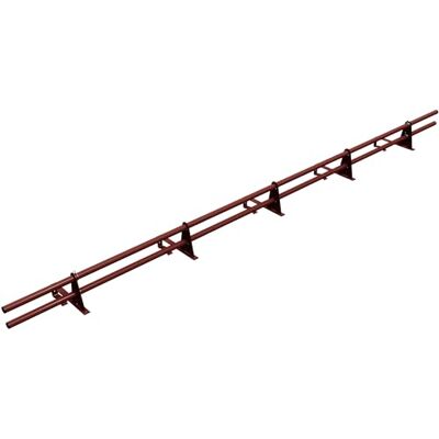 Parotec PARE-NEIGE Kit Tubulaire 3 m pour toits en tuiles – Rouge châtaigne 2 tubes, 5 supports – Kit complet 300 cm pour tuiles céramique/béton – pare-neige/système antineige – 10 couleurs – RAL 3009 - Publicité Parotec PARE-NEIGE Kit Tubulaire 3 m pour toits en tuiles – Rouge châtaigne 2 tubes, 5 supports – Kit complet 300 cm pour tuiles céramique/béton – pare-neige/système antineige – 10 couleurs – RAL 3009 - Publicité
