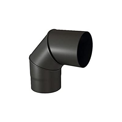 TEN Coude 90° - Émail noir mat, 125mm - Tuyau - Publicité TEN Coude 90° - Émail noir mat, 125mm - Tuyau - Publicité