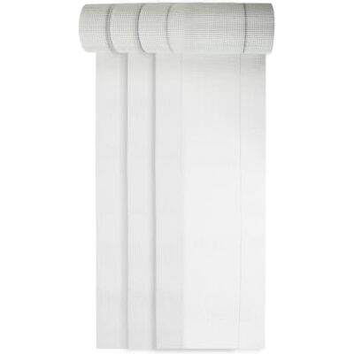 Alfa 537 Treillis en fibre de verre renforcé, 3 pièces, blanc, 330mm x 50m, 165 g/m², maille 4 x 4 mm pour enduit façade, pour éviter toutes fissures - Publicité Alfa 537 Treillis en fibre de verre renforcé, 3 pièces, blanc, 330mm x 50m, 165 g/m², maille 4 x 4 mm pour enduit façade, pour éviter toutes fissures - Publicité