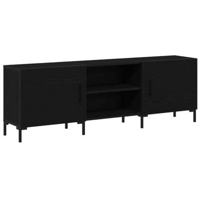 vidaXL Meuble TV en Chêne Noir - Solution de Rangement Moderne - Publicité vidaXL Meuble TV en Chêne Noir - Solution de Rangement Moderne - Publicité