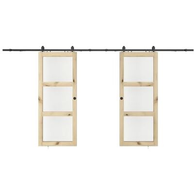 ACOSTA II Porte coulissante double avec 3 fenêtres - Intérieur - Publicité ACOSTA II Porte coulissante double avec 3 fenêtres - Intérieur - Publicité