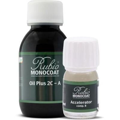 Rubio Monocoat Huile pour bois 5 m² Velours rouge Oil Plus 2C Huile de lin pour bois écologique à séchage rapide pour l'intérieur, avec accélérateur (partie B) Protecteur 130 ML - Publicité Rubio Monocoat Huile pour bois 5 m² Velours rouge Oil Plus 2C Huile de lin pour bois écologique à séchage rapide pour l'intérieur, avec accélérateur (partie B) Protecteur 130 ML - Publicité