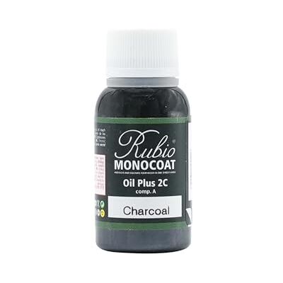 Rubio Monocoat Oil Plus 2C, Huile pour Bois à Séchage Rapide, Traitement Bois pour l'Intérieur, Huile de Lin pour Bois Charcoal, 20 ml - Publicité Rubio Monocoat Oil Plus 2C, Huile pour Bois à Séchage Rapide, Traitement Bois pour l'Intérieur, Huile de Lin pour Bois Charcoal, 20 ml - Publicité