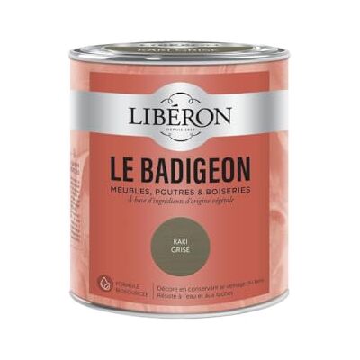 Libéron Le Badigeon meubles, poutres et boiseries, Kaki grisé 0,75L - Publicité Libéron Le Badigeon meubles, poutres et boiseries, Kaki grisé 0,75L - Publicité