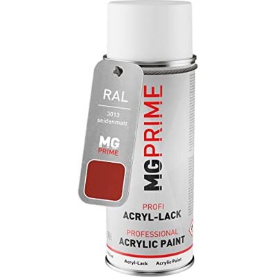 PRiME RAL 3013 Rouge tomate / Tomato red mat satiné, bombe de peinture acrylique bombe aérosol 400 ml, à séchage rapide - Publicité PRiME RAL 3013 Rouge tomate / Tomato red mat satiné, bombe de peinture acrylique bombe aérosol 400 ml, à séchage rapide - Publicité
