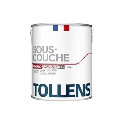 Tollens Peinture Blanche Impression Sous-Couche Glycéro Idéal pour les pièces humides Fort pouvoir opacifiant Résultat lisse et tendu 2,5L = 35 m² - Publicité Tollens Peinture Blanche Impression Sous-Couche Glycéro Idéal pour les pièces humides Fort pouvoir opacifiant Résultat lisse et tendu 2,5L = 35 m² - Publicité