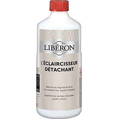 Libéron Eclaircisseur Détachant pour Bois Incolore 0,5L - Publicité Libéron Eclaircisseur Détachant pour Bois Incolore 0,5L - Publicité