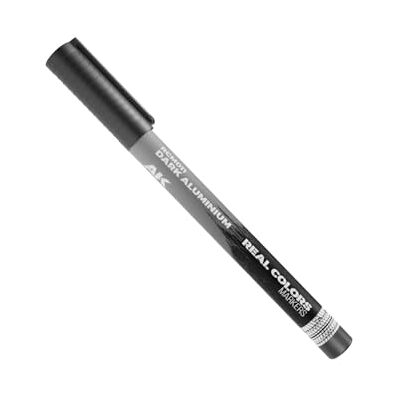 AK Interactive AK REAL COLORS MARKER RCM011 DARK ALUMINIUM - Publicité AK Interactive AK REAL COLORS MARKER RCM011 DARK ALUMINIUM - Publicité