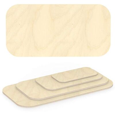 AUPROTEC Panneau de Contreplaqué 24mm rectangulaire 1000mm x 400mm Panneaux de Bouleau 40cm-200cm au choix Radius angulaire 100mm Coupe du Bois Massif de qualité haut Plateau de Table - Publicité AUPROTEC Panneau de Contreplaqué 24mm rectangulaire 1000mm x 400mm Panneaux de Bouleau 40cm-200cm au choix Radius angulaire 100mm Coupe du Bois Massif de qualité haut Plateau de Table - Publicité