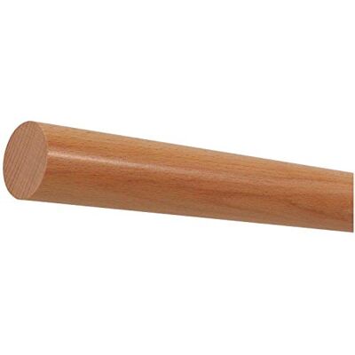 TIBU Rampe en hêtre prête à être montée au mur, main courante / balustrade / bois rond / barre / poignée laquée Ø 42 mm avec extrémités travaillées sans support de main courante - Publicité TIBU Rampe en hêtre prête à être montée au mur, main courante / balustrade / bois rond / barre / poignée laquée Ø 42 mm avec extrémités travaillées sans support de main courante - Publicité