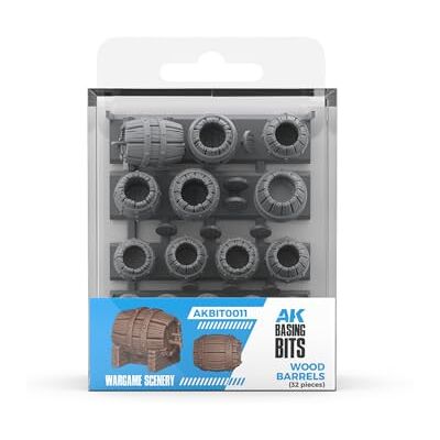AK Interactive AK RESIN AKBIT0011 WOOD BARRELS BASING BITS (32pcs) - Publicité AK Interactive AK RESIN AKBIT0011 WOOD BARRELS BASING BITS (32pcs) - Publicité