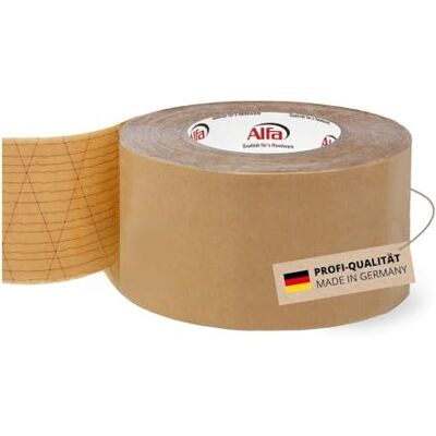 Alfa 226 Ruban adhésif spécial double-face StrongTac, 70 mm x 50 m, 1 pièce, pour montage de plinthes en tissu ou moquette, extrêmement fixant - Publicité Alfa 226 Ruban adhésif spécial double-face StrongTac, 70 mm x 50 m, 1 pièce, pour montage de plinthes en tissu ou moquette, extrêmement fixant - Publicité